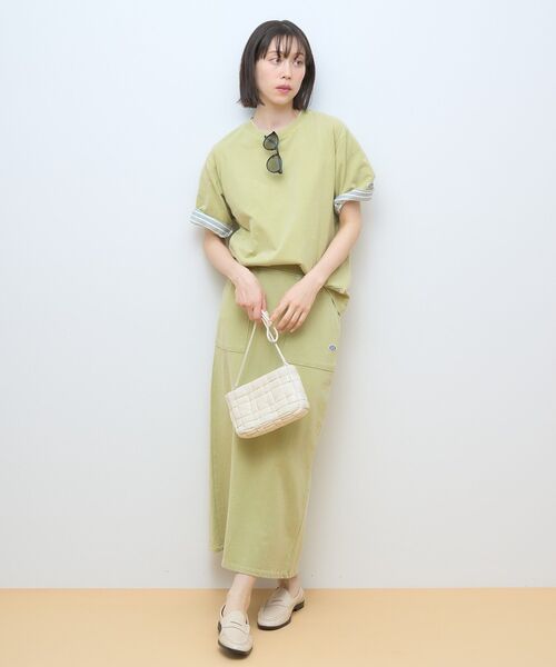 DISCUS(ディスカス)の「Discus パウダーブリーチ加工Tシャツ(Tシャツ/カットソー・レディース・その他6/アイボリー/チャコールグレー/ブルー/ピンク・FREE)」の20枚目の写真