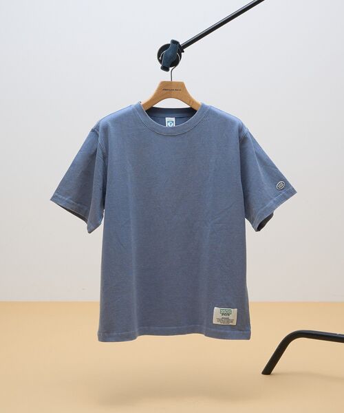 DISCUS(ディスカス)の「Discus パウダーブリーチ加工Tシャツ(Tシャツ/カットソー・レディース・その他6/アイボリー/チャコールグレー/ブルー/ピンク・FREE)」の3枚目の写真