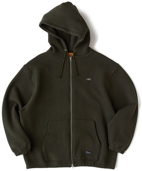 FAT（エフエイティー）の「QUILZIP（パーカー・メンズ・オフホワイト/オリーブ/ブラック/ベージュ・JUMBO(XXL)/FAT(XL)/SKINNY(L)/TITCH(M)）」の4枚目の写真