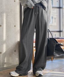 KOBE LETTUCE（コウベレタス）の「スウェット素材ワイドカーブパンツ（スウェットパンツ）」