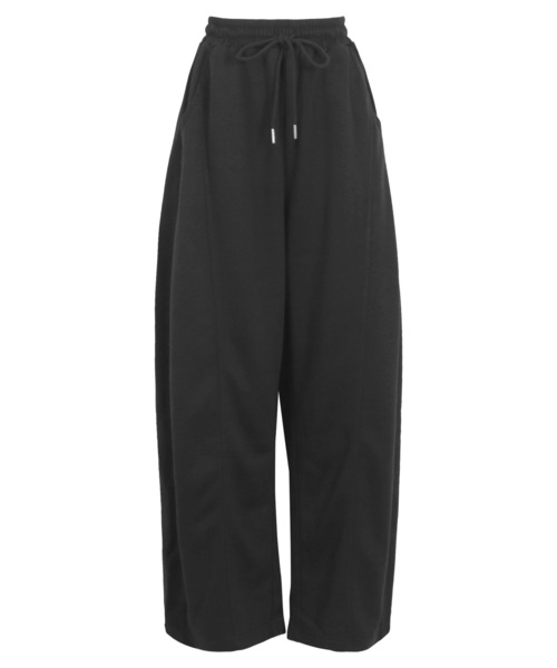 KOBE LETTUCE（コウベレタス）の「スウェット素材ワイドカーブパンツ（スウェットパンツ・レディース・アイボリー/ブラック/グレー/ネイビー/チャコール・M/M-Short/PM）」の22枚目の写真