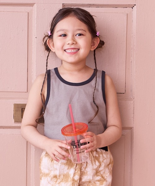 MARKEY'S（マーキーズ）の「無地スパンフライスタンクトップ（タンクトップ・キッズ・ライトグリーン/グリーン/オレンジ/オフホワイト/グレー/ブラック・80/90/100/110/120/130/140）」の3枚目の写真