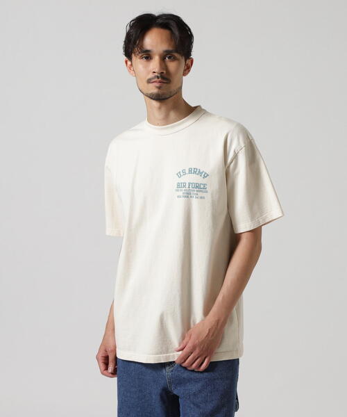 AVIREX（アヴィレックス）の「MIL. STENCIL T-SHIRT US ARMY AIR FORCE / ステンシル 半袖Tシャツ アーミー エアフォース / AVIREX / アヴィレックス（Tシャツ/カットソー・メンズ・ブラック/ナチュラル/オリーブ系・2XL/XL/M/L）」の6枚目の写真