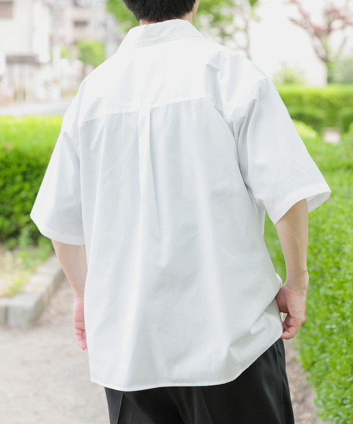 ITEMS URBANRESEARCH(アイテムズ アーバンリサーチ)の「抗菌防臭ブロードショートスリーブシャツ(シャツ/ブラウス・メンズ・ホワイト/ブルー系その他/ネイビー・MEDIUM/LARGE)」の22枚目の写真