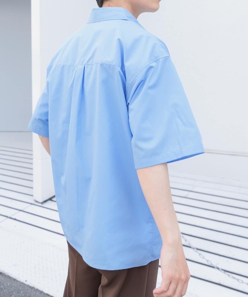 ITEMS URBANRESEARCH(アイテムズ アーバンリサーチ)の「抗菌防臭ブロードショートスリーブシャツ(シャツ/ブラウス・メンズ・ホワイト/ブルー系その他/ネイビー・MEDIUM/LARGE)」の13枚目の写真