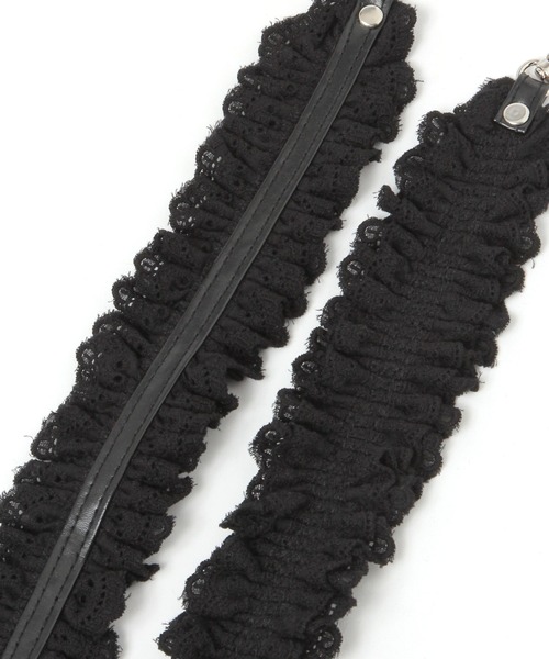 Heather（ヘザー）の「コットンスマホショルダー　497687（スマホグッズ・レディース・ブラック/アイボリー・ONE SIZE）」の4枚目の写真