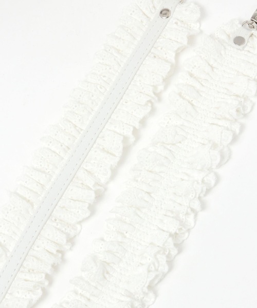 Heather（ヘザー）の「コットンスマホショルダー　497687（スマホグッズ・レディース・ブラック/アイボリー・ONE SIZE）」の5枚目の写真