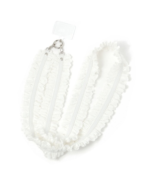 Heather（ヘザー）の「コットンスマホショルダー　497687（スマホグッズ・レディース・ブラック/アイボリー・ONE SIZE）」の7枚目の写真