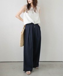 La-gemme | 【日本製】タックワイドパンツ(その他パンツ)