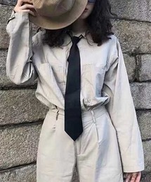 LUGG NAGG（ラグナグ）の「【LUGG NAGG/ラグナグ】ブラックサテン ネクタイ（ネクタイ）」