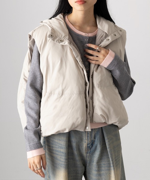 セール】【MAGASIN DE MODE Onjna】マットタフタ ファイバーダウン