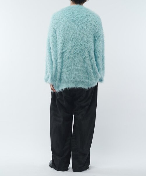 Lui's シャギーカーディガン　グレー Lui's（ルイス）の「シャギーカーディガン（ニット/セーター