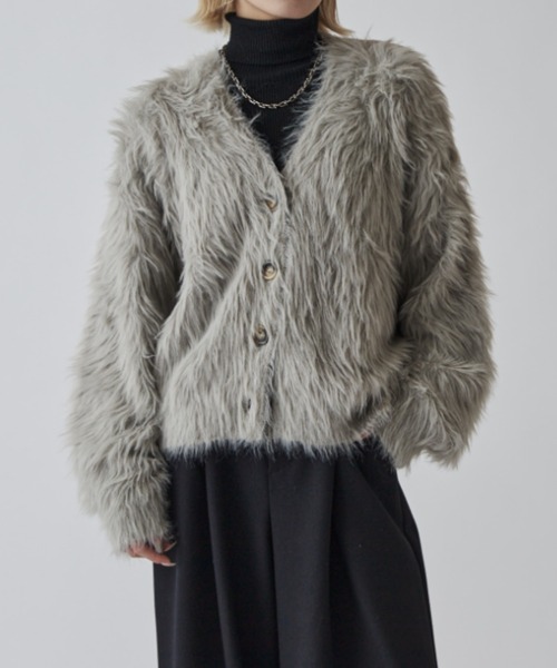 Lui's シャギーカーディガン　グレー シャギーカーディガン | Lui's(ルイス)レディース | PAL CLOSET(パル