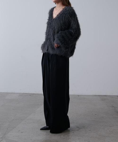 シャギーカーディガン（カーディガン/ボレロ）｜Lui's（ルイス