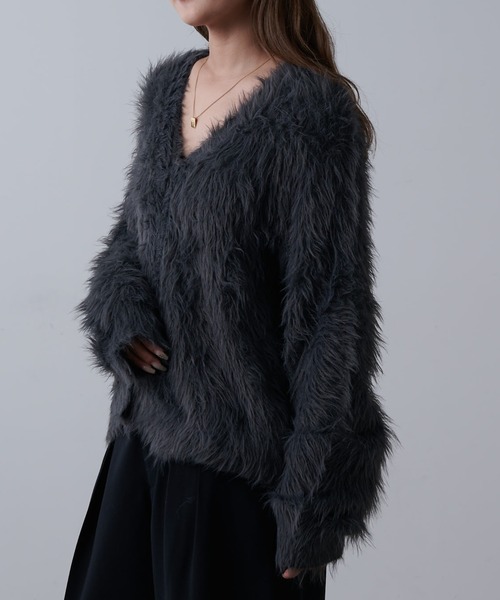 シャギーカーディガン（カーディガン/ボレロ）｜Lui's（ルイス）の