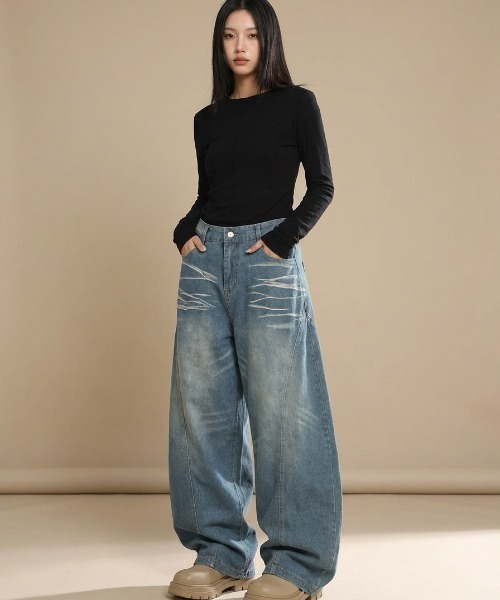 REBALANCE(リバランス)の「スーパーバレルレッグデニム(デニムパンツ・メンズ・A/B・MEDIUM/LARGE/X-LARGE)」の8枚目の写真