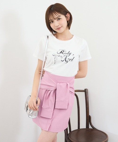 REDYAZEL(レディアゼル)の「シャツライクラップミニスカート(スカート・レディース・ピンク/サックスブルー/ベージュ・SMALL/MEDIUM)」の18枚目の写真