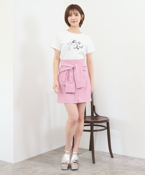 REDYAZEL(レディアゼル)の「シャツライクラップミニスカート(スカート・レディース・ピンク/サックスブルー/ベージュ・SMALL/MEDIUM)」の19枚目の写真