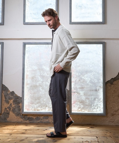 paradigm（パラダイム）の「【paradigm】ガス焼きワッフルヘンリーネックT（Tシャツ/カットソー・メンズ・ブラック/ダークグレー/ホワイト・MEDIUM/LARGE/X-LARGE）」の16枚目の写真