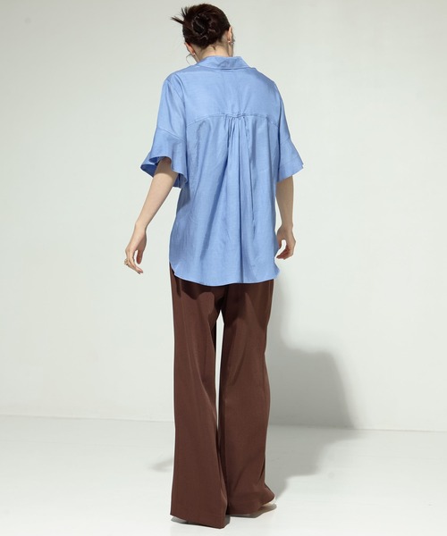 ブラウス シャツ 「STUDIOUS/ステュディオス」Hem Flare 2way Blouse/ヘムフレアブラウス レディース STUDIOUS ブラウス シャツ 「STUDIOUS/ステュディオス」Hem