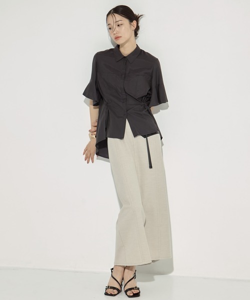 STUDIOUS/ステュディオス】Hem Flare 2way Blouse/ヘムフレア