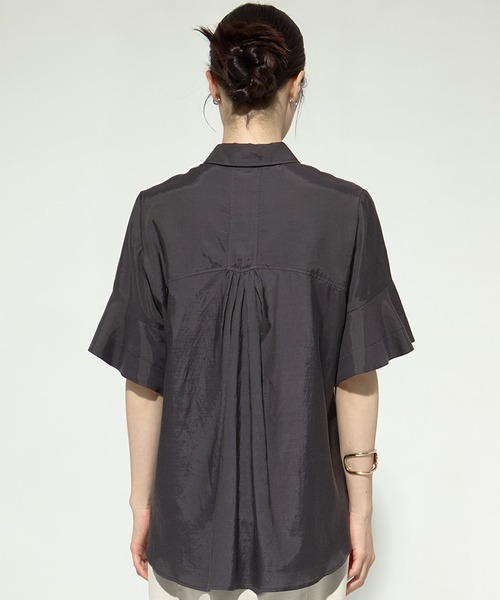 ブラウス シャツ 「STUDIOUS/ステュディオス」Hem Flare 2way Blouse/ヘムフレアブラウス レディース STUDIOUS/ステュディオス】Hem Flare 2way Blouse/ヘムフレア