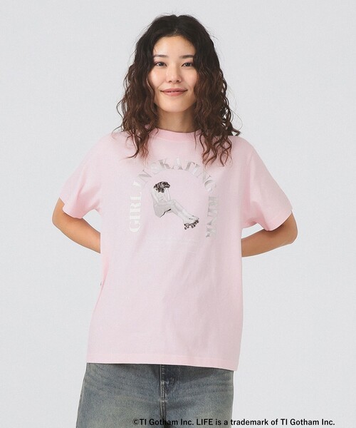 tシャツ 「別注」GOOD ROCK SPEED / LIFE PC 箔プリント Tシャツ レディース 別注】GOOD ROCK SPEED / LIFE PC 箔プリント Tシャツ（Tシャツ