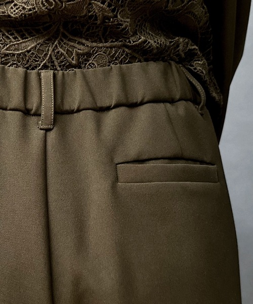 Ranerrh（ラネリ）の「フォーマルテーパードパンツ【喪服・礼服】【入卒式・結婚式】【セットアップ展開有】【オフィス/ビジネスにも使える】【正喪服】【秋冬用】（スーツパンツ・レディース・ブラック・38）」の6枚目の写真