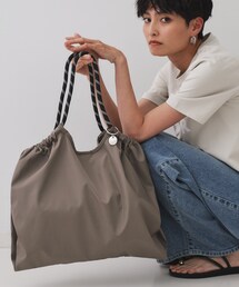 【軽量/A4サイズ対応】ロープハンドルドロストBIGトートバッグ