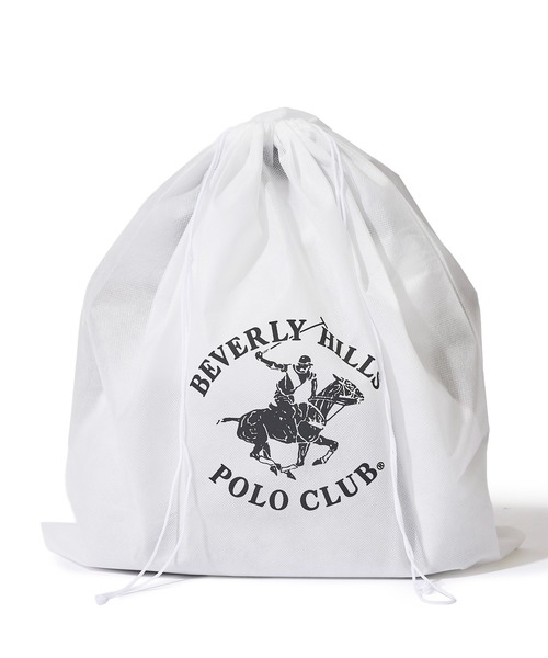 BEVERLY HILLS POLO CLUB(ビバリーヒルズポロクラブ)の「【Beverly Hills Polo Club/ビバリーヒルズポロクラブ】ポニー刺繍PUトートバッグSS (ショルダーストラップ付)(トートバッグ・レディース・グレー/ホワイト×ネイビー/ブラック×グレー/アイボリー/ブラック・FREE)」の10枚目の写真