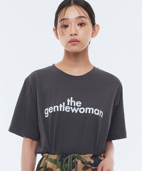 Narcissus(ナルシス)の「ロゴプリントカラーTシャツ(Tシャツ/カットソー・レディース・グリーン/チャコール・FREE)」の1枚目の写真
