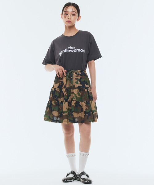 Narcissus(ナルシス)の「ロゴプリントカラーTシャツ(Tシャツ/カットソー・レディース・グリーン/チャコール・FREE)」の5枚目の写真