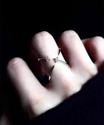 MASHIRO（マシロ）の「【MASHIRO】Y2Kアクリルストーン２WAYリング シングル（MA/EK)（リング）」