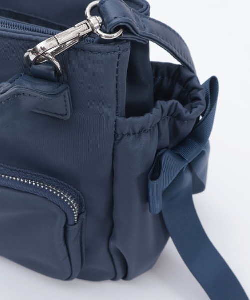 axes femme（アクシーズファム）の「リボン撥水ナイロンポシェット（ショルダーバッグ・レディース・グレイッシュベージュ/ネイビー・FREE）」の20枚目の写真