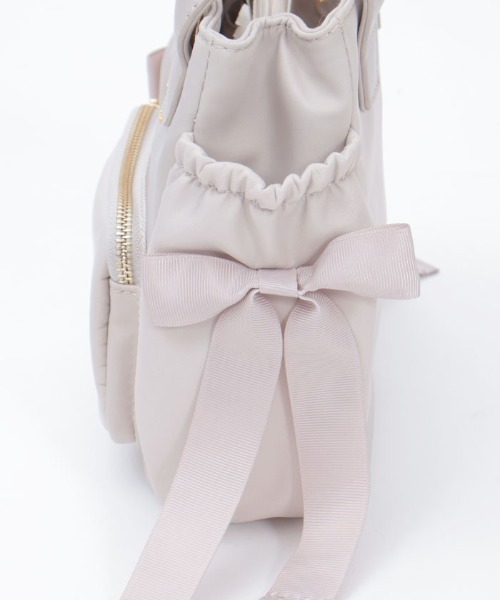 axes femme（アクシーズファム）の「リボン撥水ナイロンポシェット（ショルダーバッグ・レディース・グレイッシュベージュ/ネイビー・FREE）」の8枚目の写真