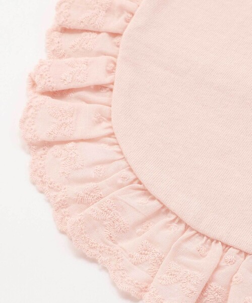 SLAP SLIP BABY(スラップスリップベビー)の「縁レースはしごレースリボンスタイベビー(スタイ/よだれかけ・キッズ・ホワイト/ピンク・FREE)」の12枚目の写真