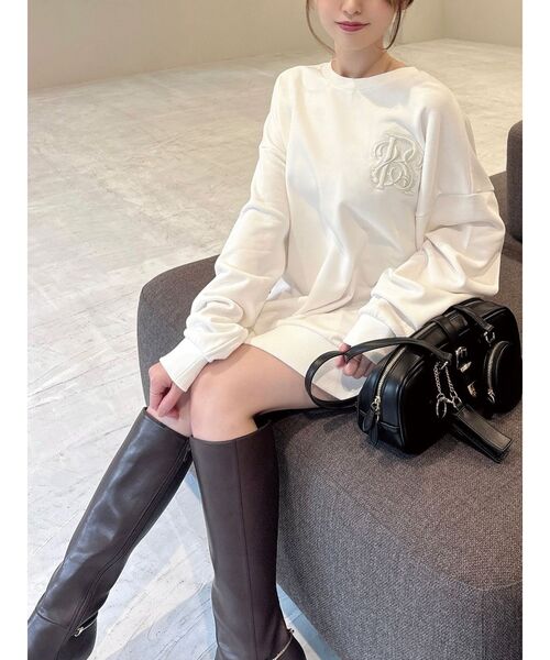 RESEXXY（リゼクシー）の「エンブロイダリースウェットトップス（スウェット・レディース・グレー/ブルー/ホワイト・FREE）」の16枚目の写真