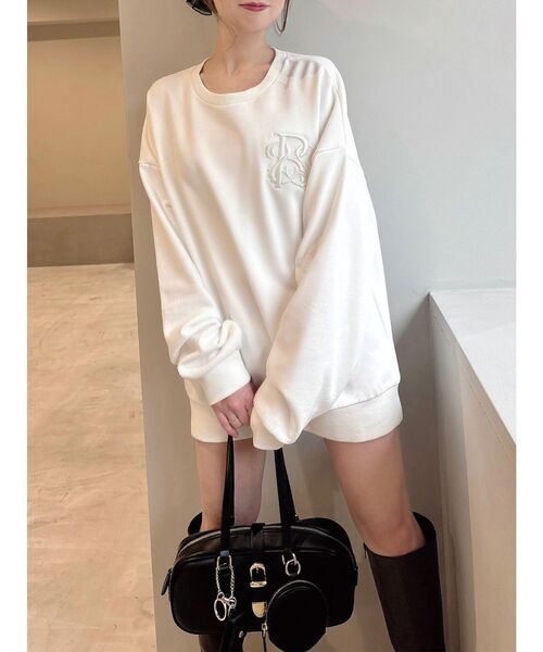 RESEXXY（リゼクシー）の「エンブロイダリースウェットトップス（スウェット・レディース・グレー/ブルー/ホワイト・FREE）」の19枚目の写真