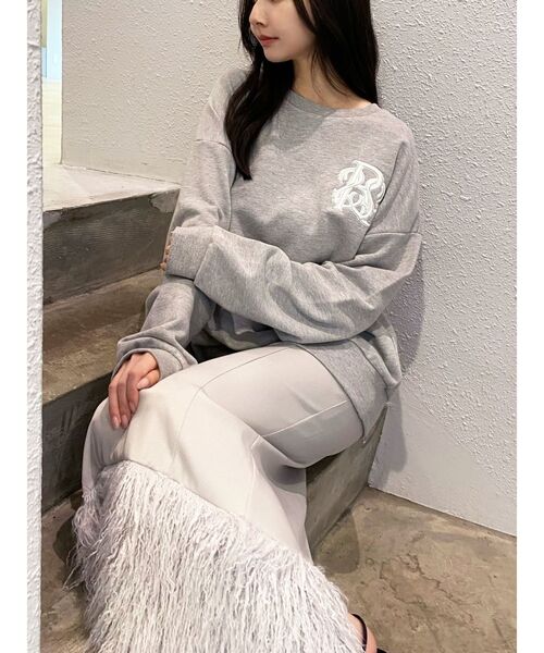 RESEXXY（リゼクシー）の「エンブロイダリースウェットトップス（スウェット・レディース・グレー/ブルー/ホワイト・FREE）」の20枚目の写真