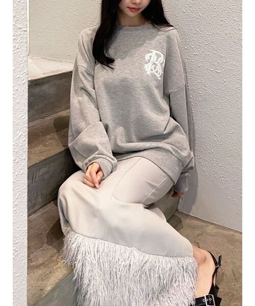 RESEXXY（リゼクシー）の「エンブロイダリースウェットトップス（スウェット・レディース・グレー/ブルー/ホワイト・FREE）」の21枚目の写真