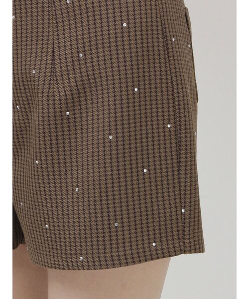 jouetie（ジュエティ）の「ラインストーンショートパンツ【セットアップ対応】（その他パンツ・レディース・ブラウン/グレー・MEDIUM）」の16枚目の写真