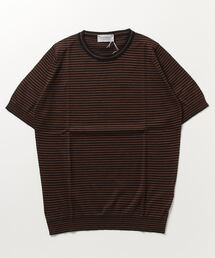 ブランド古着！イギリス製 JOHN SMEDLEY 半袖 カットソー ブラウン ブランド古着】JOHN SMEDLEY（ジョンスメドレー）のメンズ古着