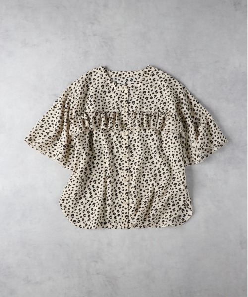 Right-on(ライトオン)の「HONEYSUCKLE ROSE(ハニーサックルローズ)【レディース】フリルブラウス(シャツ/ブラウス・レディース・ベージュ/ブラック/オフホワイト・M/L)」の15枚目の写真