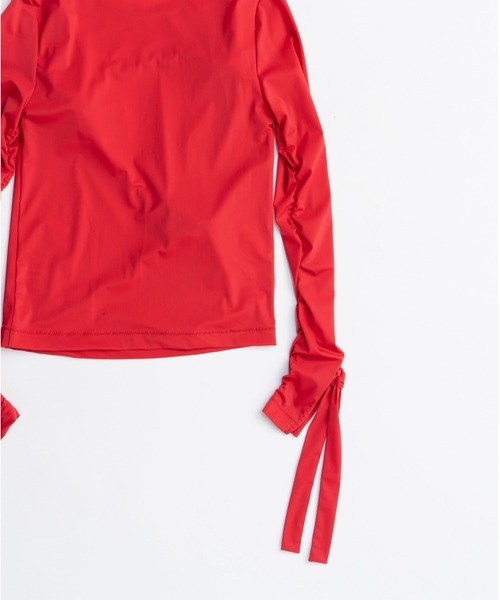 PRANK PROJECT（プランクプロジェクト）の「ノットシャーリングトップ / Knot Sharing Top（その他トップス・レディース・チャコールグレー/アイボリー/レッド・FREE）」の17枚目の写真