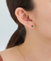 シャインフレームスクエアピアス