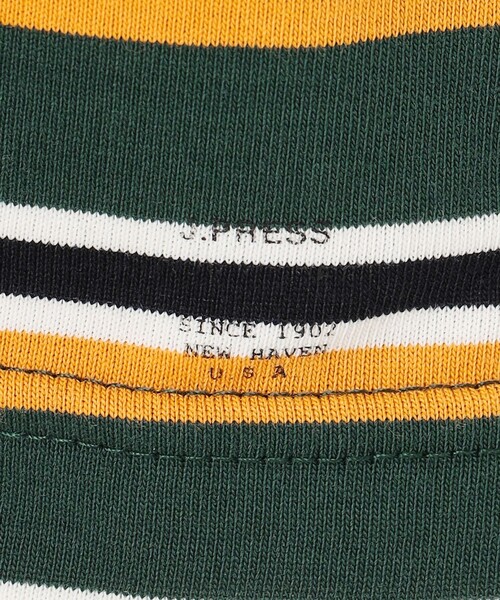 J.PRESS YORK STREET（ジェイプレスヨークストリート）の「【UNISEX】ベーシックボーダー Tシャツ（Tシャツ/カットソー・メンズ・ダークブラウン系1/ダークグリーン系2/ベージュ系1/ホワイト系2・SMALL/MEDIUM/LARGE）」の13枚目の写真