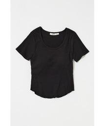 moussy マウジー 半袖トップス MOUSSY（マウジー）の「COTTON EYELET トップス（Tシャツ