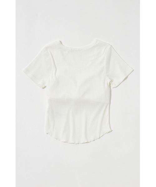 MOUSSY(マウジー)の「【EC・一部店舗限定】CUP IN トップス(Tシャツ/カットソー・レディース・ホワイト/ブラック・FREE)」の14枚目の写真