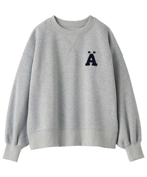 GeeRA（ジーラ）の「サガラ刺繍オーバーサイズ裏起毛スウェット（スウェット・レディース・オートミール/杢グレー/ブラック・MEDIUM/LARGE/X-LARGE）」の13枚目の写真