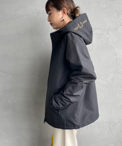 希少‼️Fred Perry ネイビー フード付き ジャケット ◇FRED PERRY（フレッドペリー） フード付きジャケット（中綿
